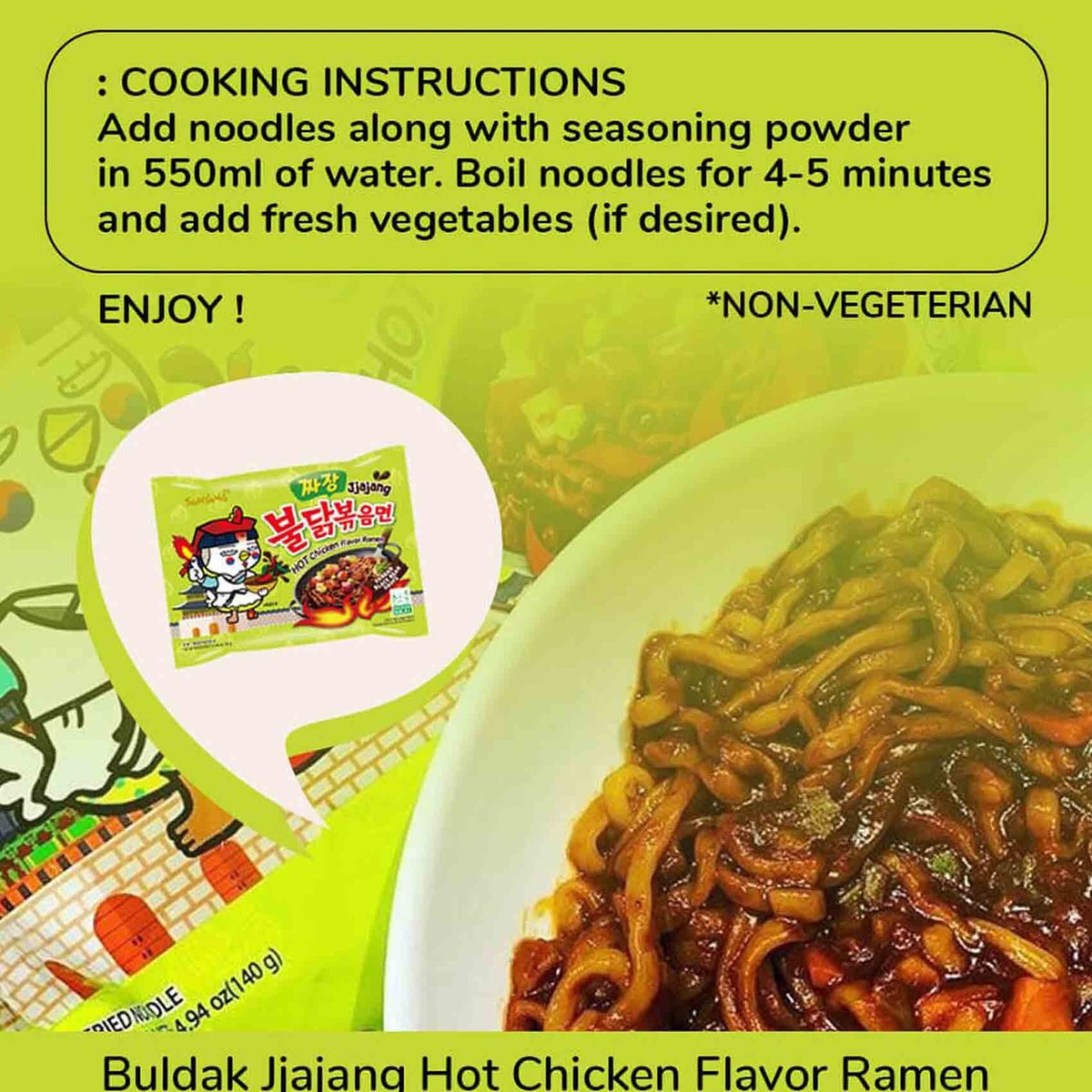 Samyang Buldak Jiajang Hot Chicken Flavor Ramen 140 g