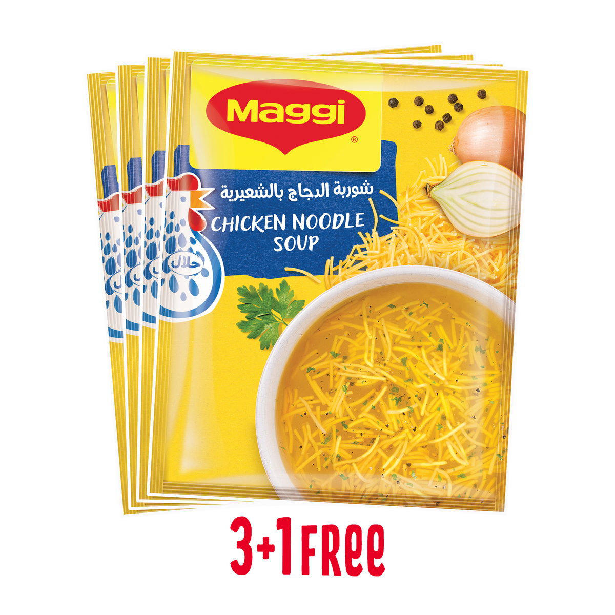 Maggi Chicken Noodle Soup 60 g 3+1