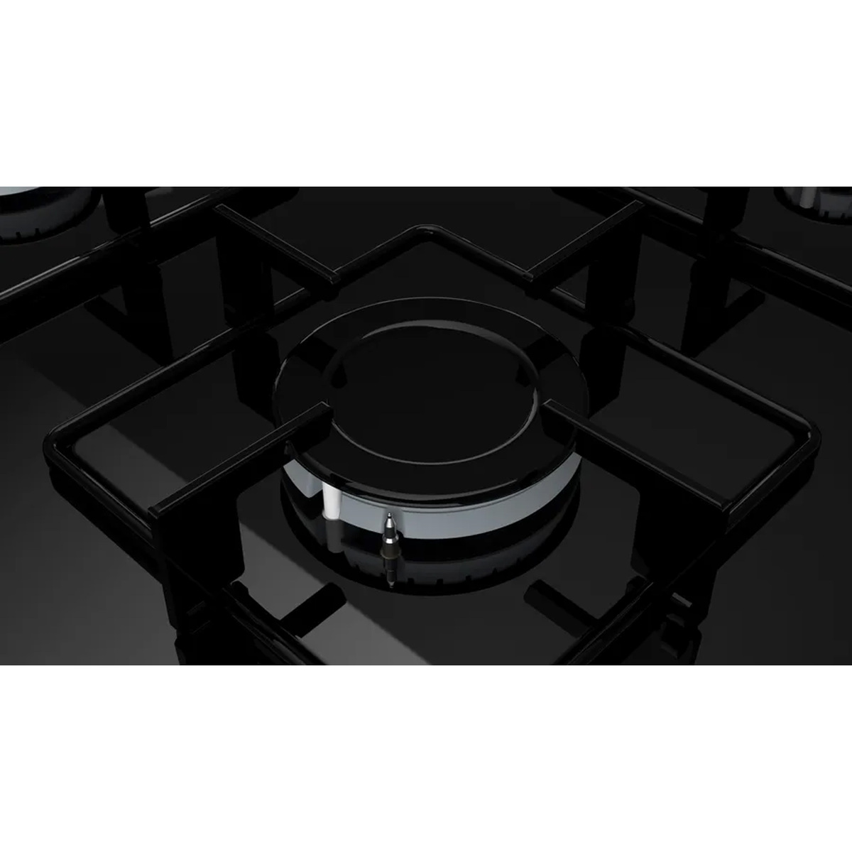 Siemens iQ100 4 Burner Gas Hob, 60 cm, Black, EO6C6PO12M