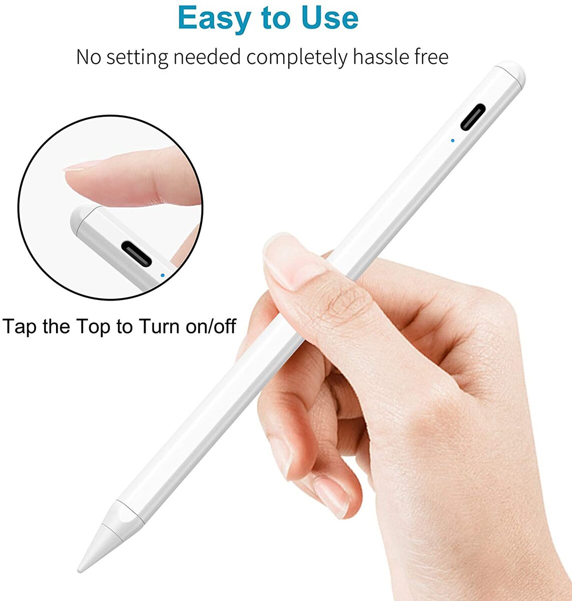 Protect Universal Stylus Pen Compatible With Android Ios & Windows, White