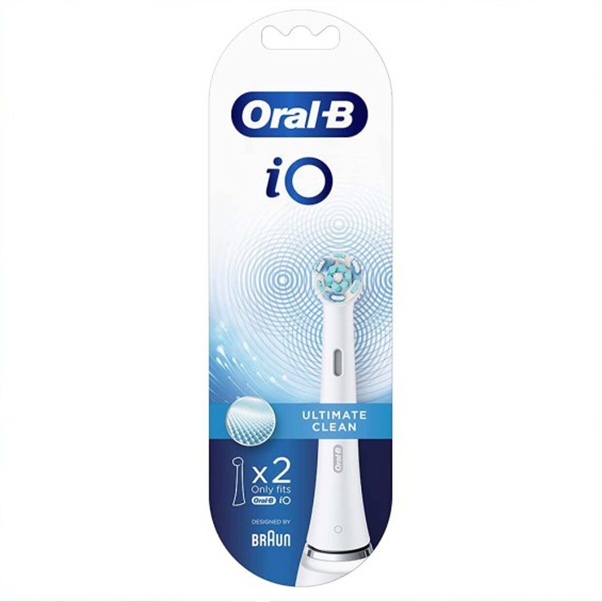 أورال-بي رأس فرشاة أسنان كهربائية، أبيض، iO-CB2