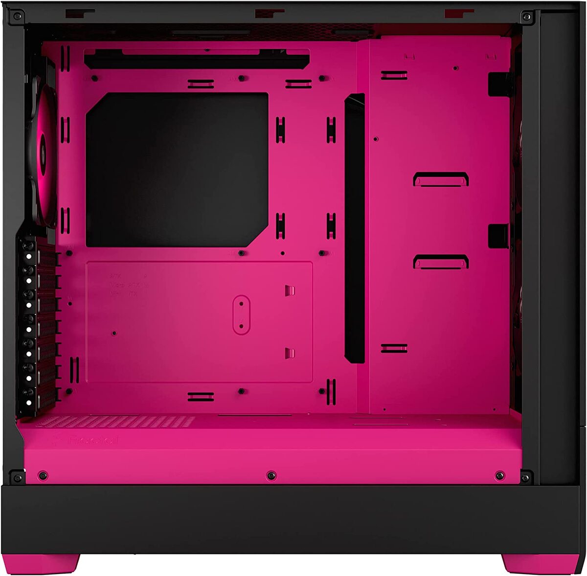 Fractal Design Pop Air Rgb Black Magenta Core Computer Case Tg Clear Tint Tempered Glass