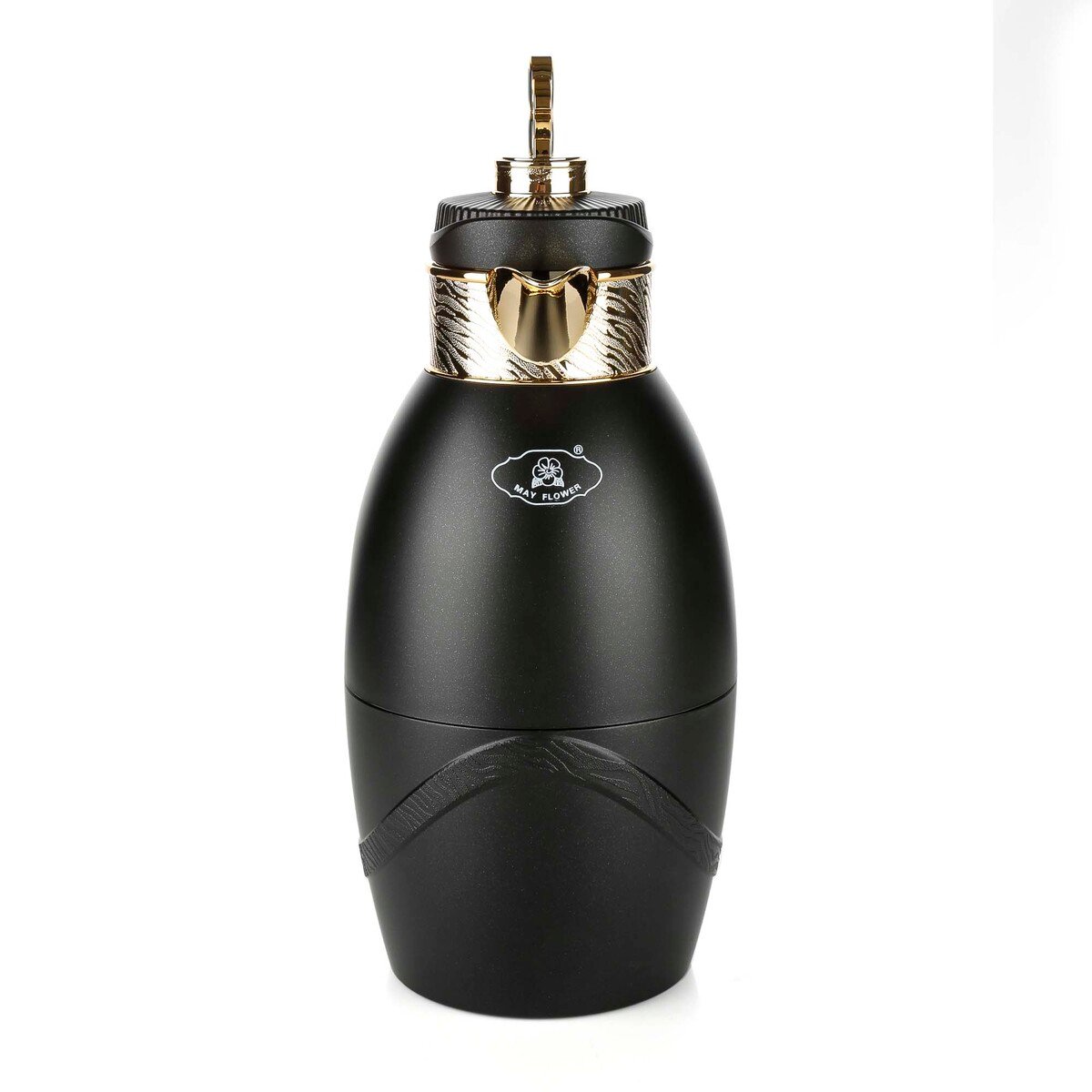 Mayflower Vacuum Flask, 1 L, Black & Gold, ONP-10