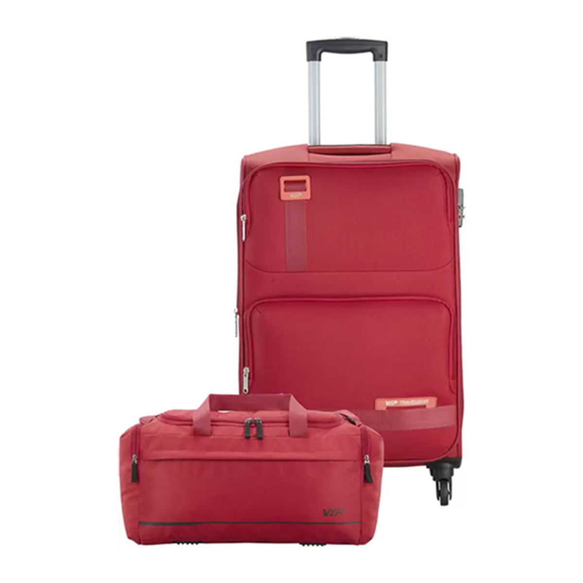 VIP Domina 4 Wheel Soft Trolley 79cm Red + Duffle Bag