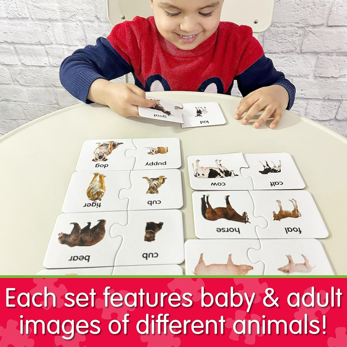 The Learning Journey Match It! Animal Families Puzzle, 30 pcs, Assorted, 117408