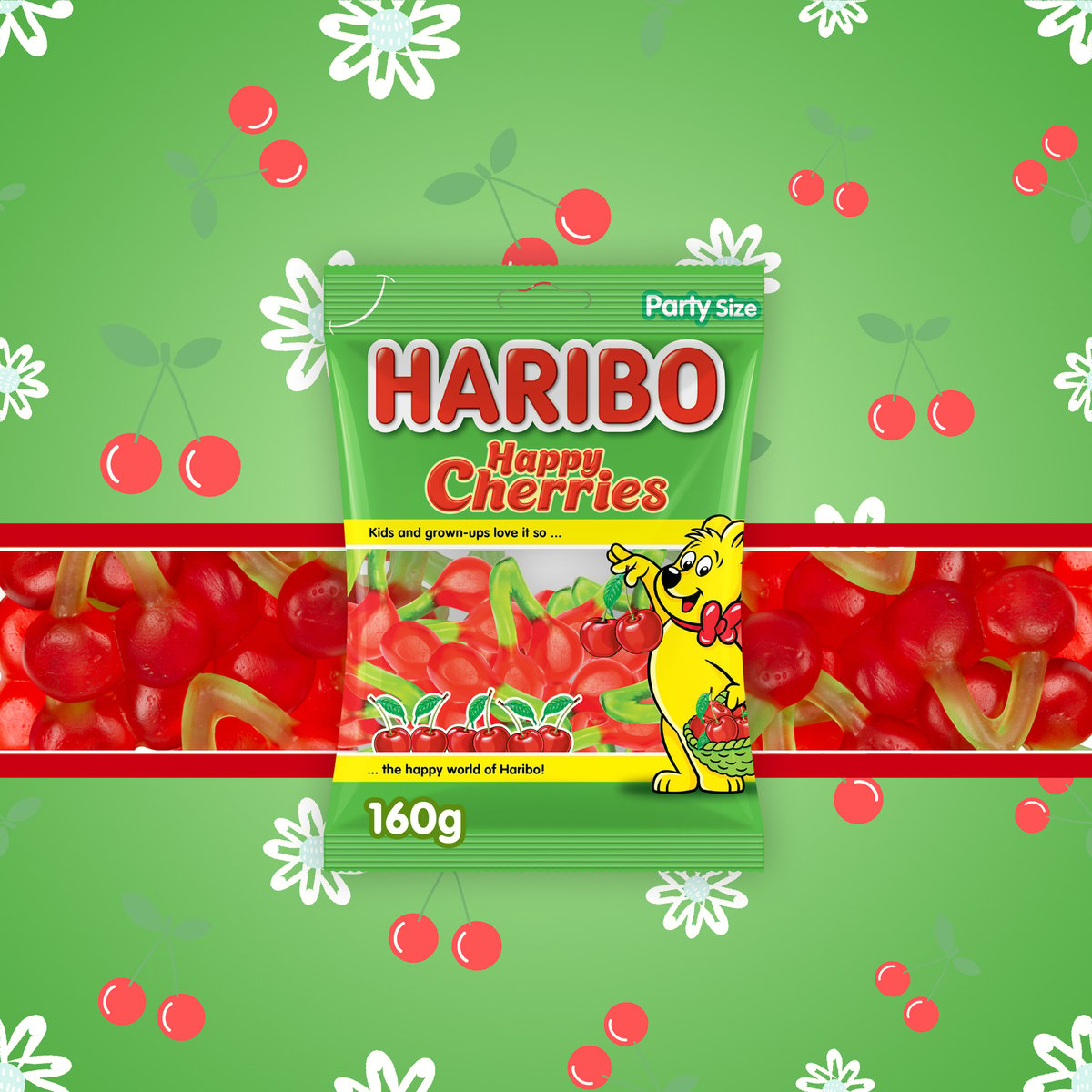 Haribo Happy Cherries Gummy Candy 160 g