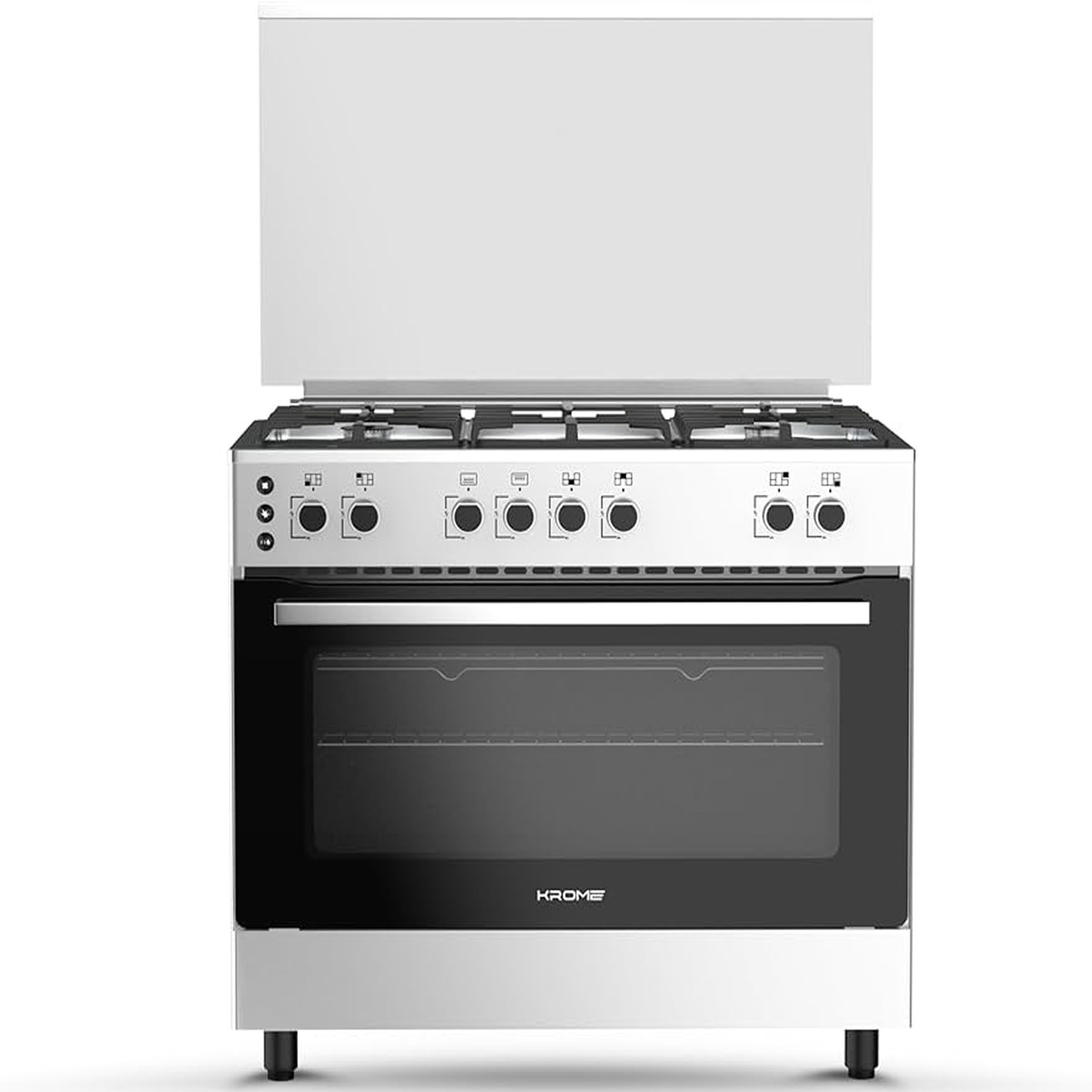 Krome Gas Cooking Range KRCR906O 90 x 60cm 5 Burners