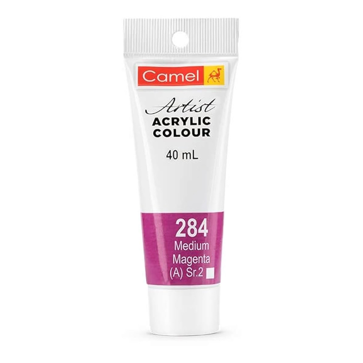 Camel Artist Acrylic Colour, 40 ml, Series 2, 284 Medium Magenta