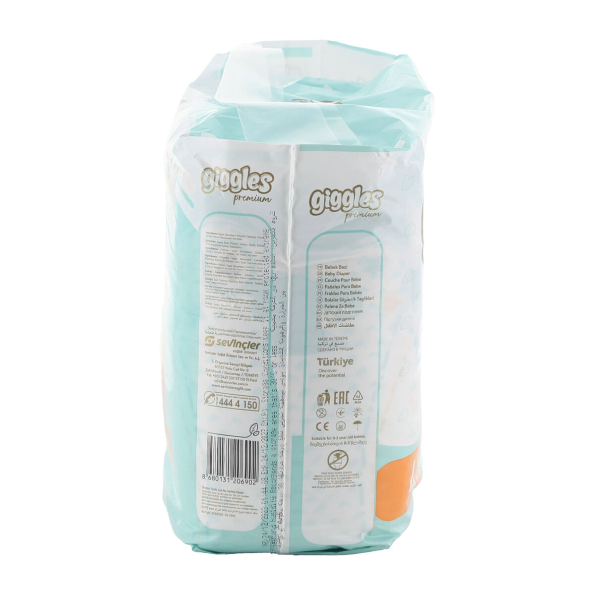 Giggles Premium Baby Diaper Maxi Size 4 7-18 kg 30pcs