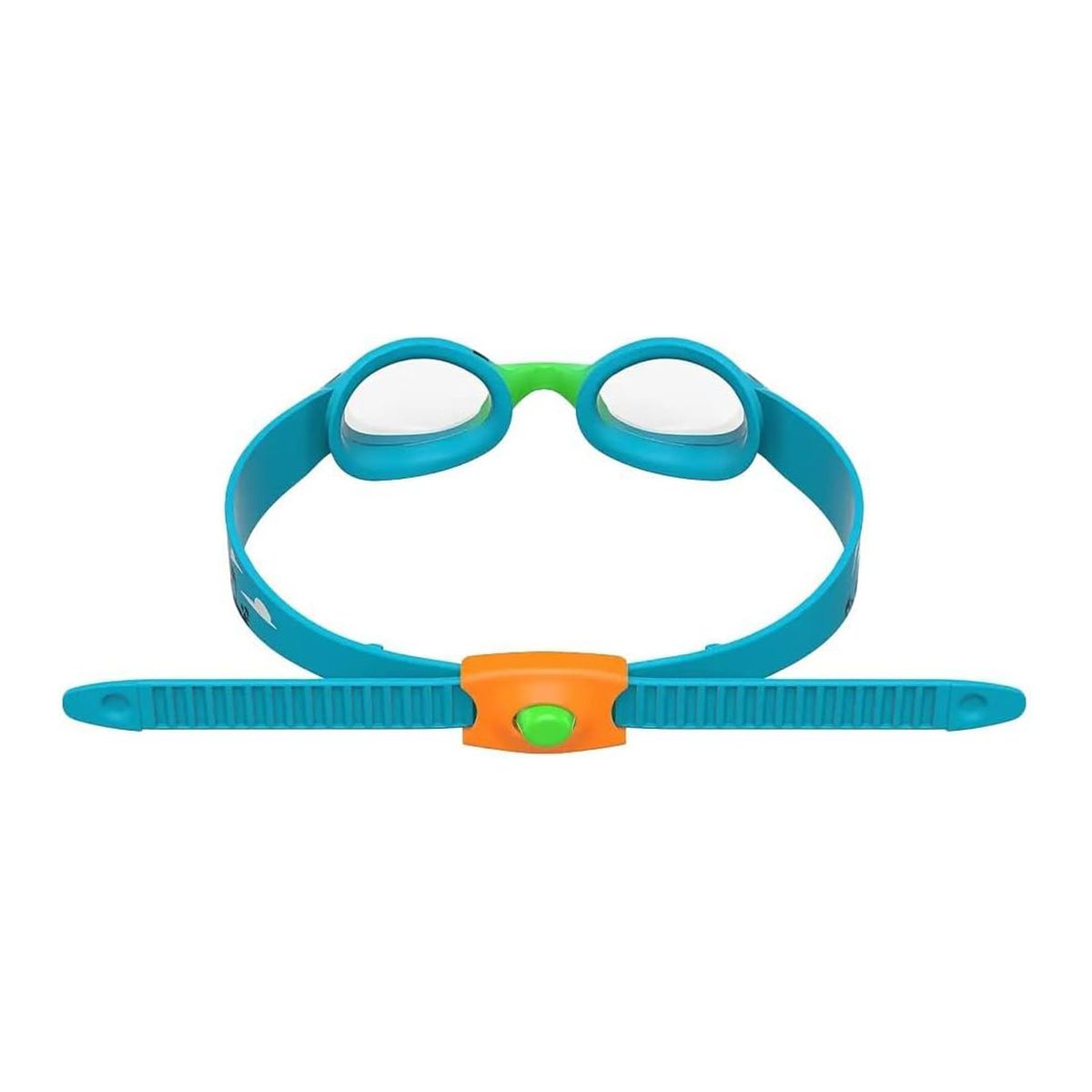 Speedo Infant Illusion Goggle, Azure Blue/Fluro Green/Fluro Orange/Clear, 8-1211514638