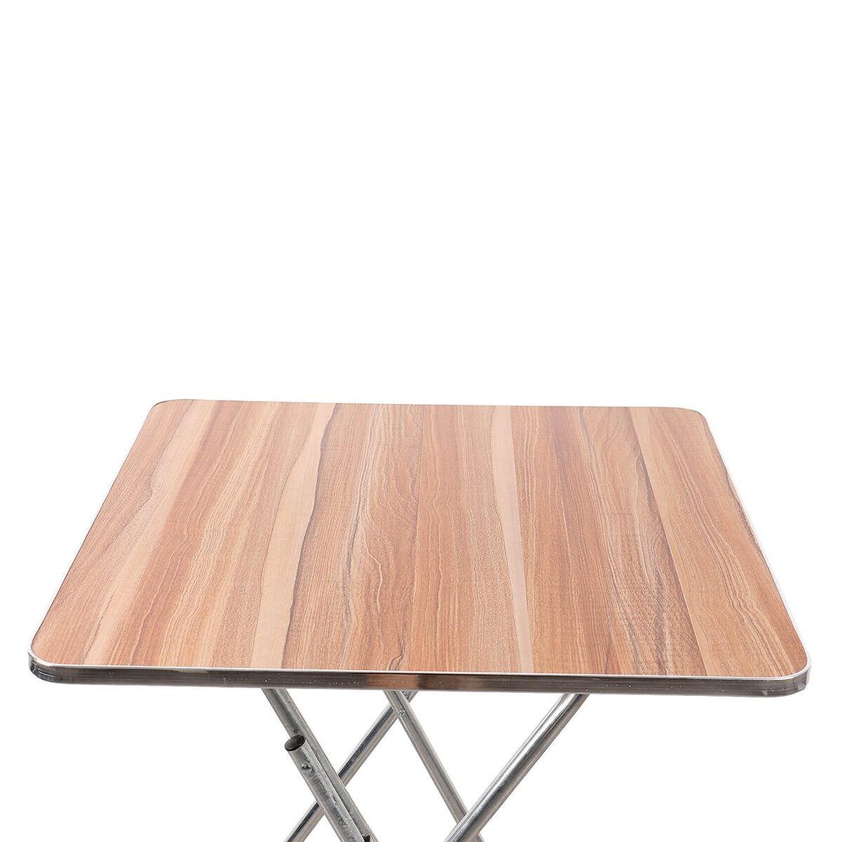 GTT Wooden Square Folding Table with Metalic Stand, WS5246