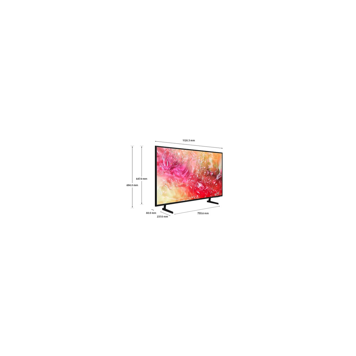 Samsung DU7000 70 inches 4K Smart LED TV, Black, UA70DU7000UXZN