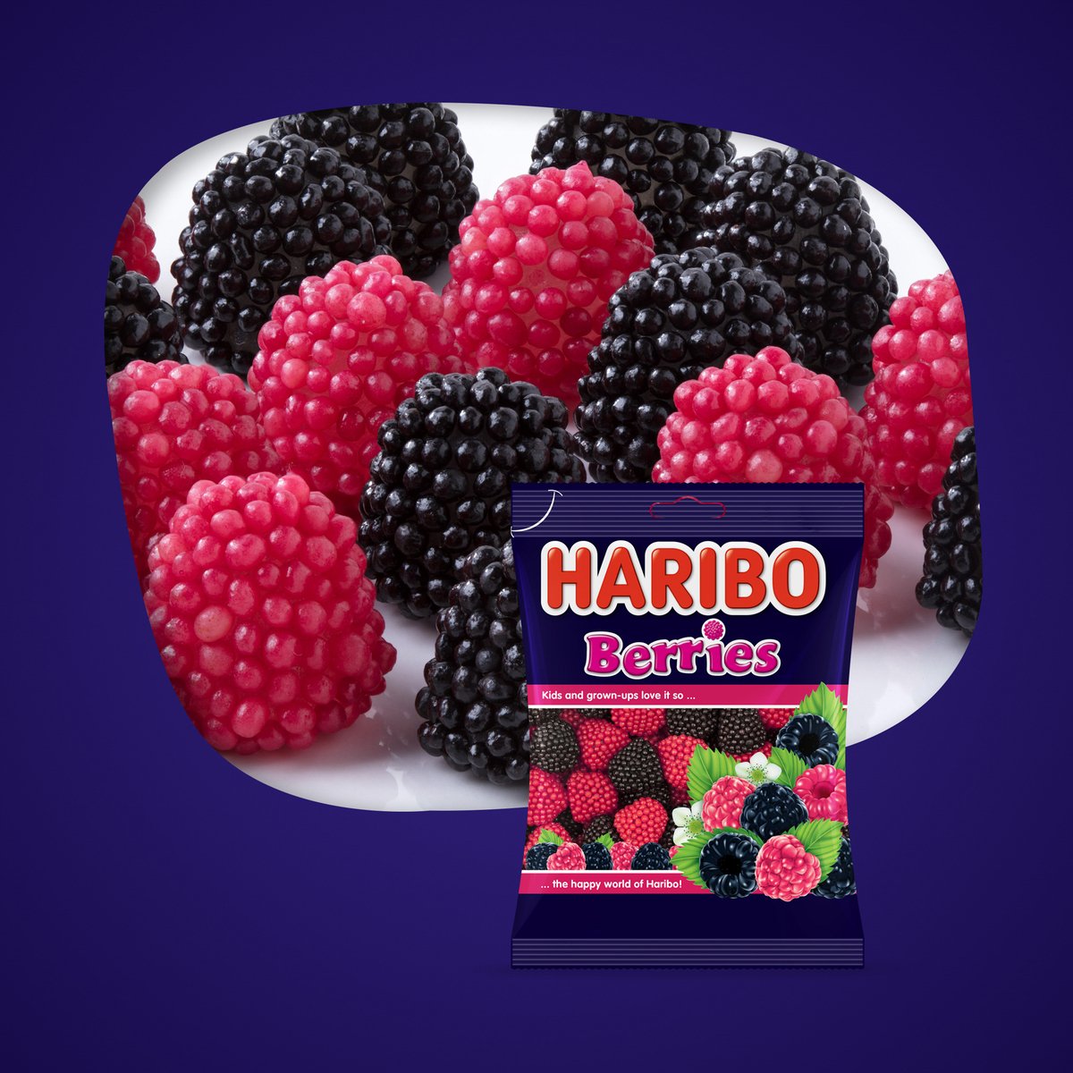 Haribo Berries Gummy Candy 80 g