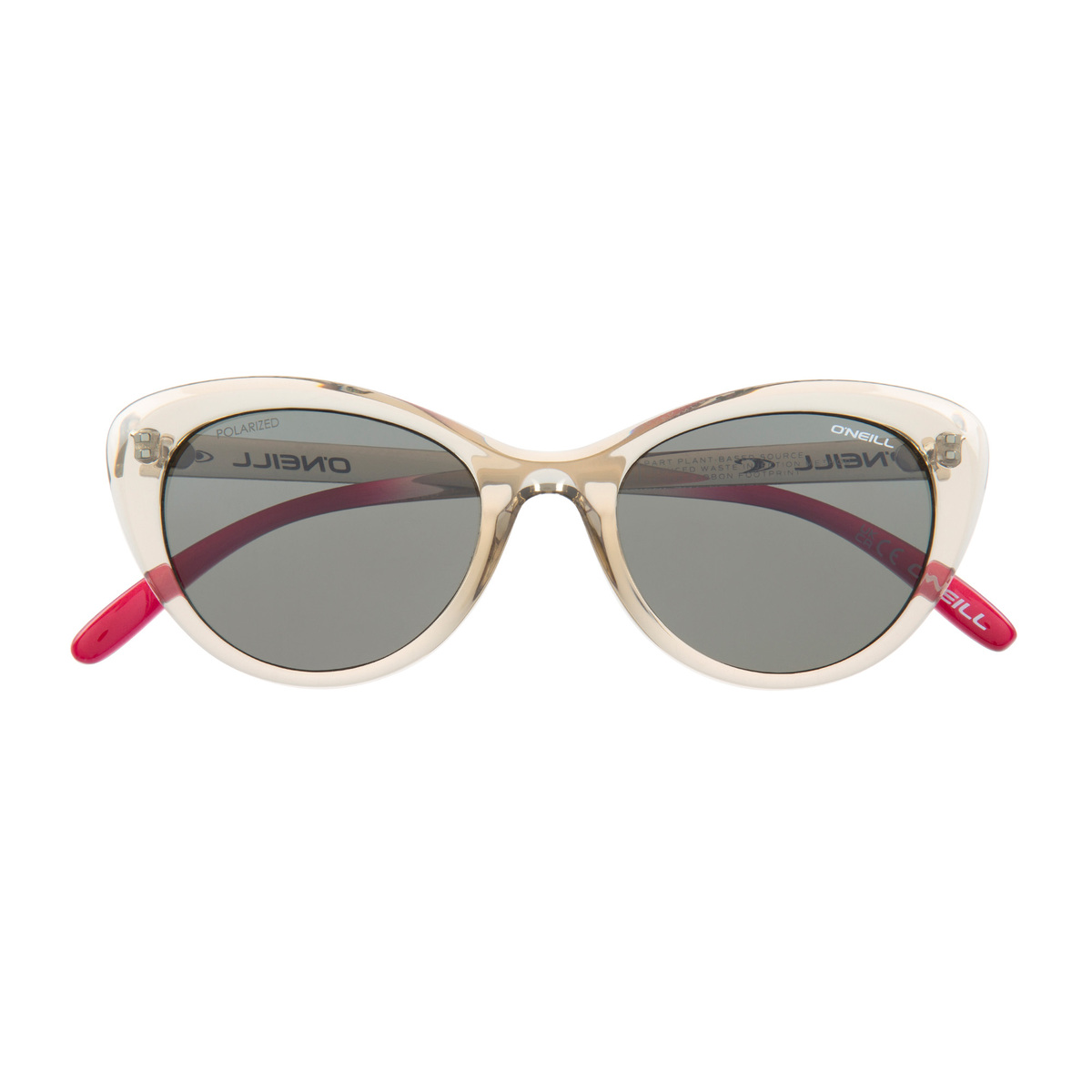 O'Neill Cateye Female Sunglass, Berry, ONS-9011-2.0-100P