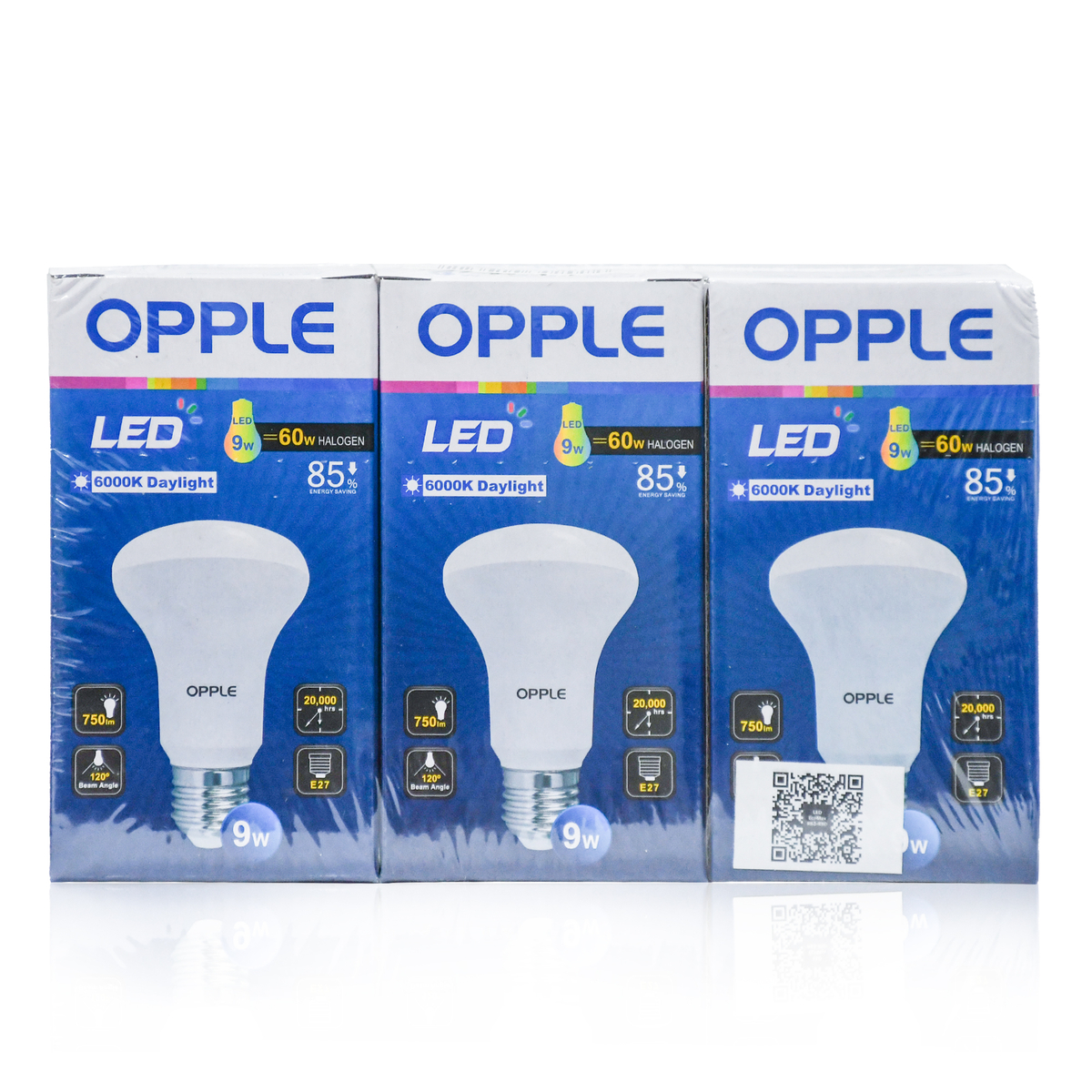 Opple 9W LED Bulb, Daylight, 3 Pcs, E27