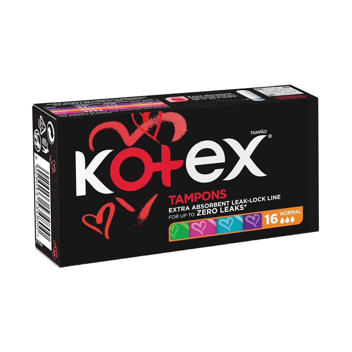 Kotex Tampons Silky Cover Size Normal 16 pcs