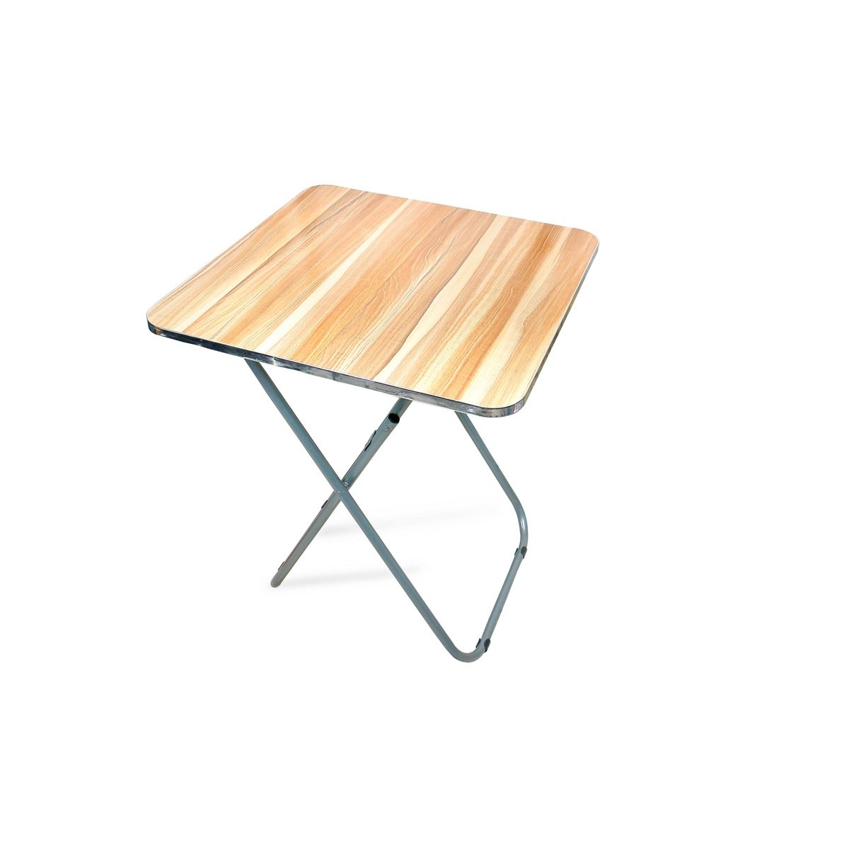 GTT Wooden Square Folding Table with Metalic Stand, WS5246