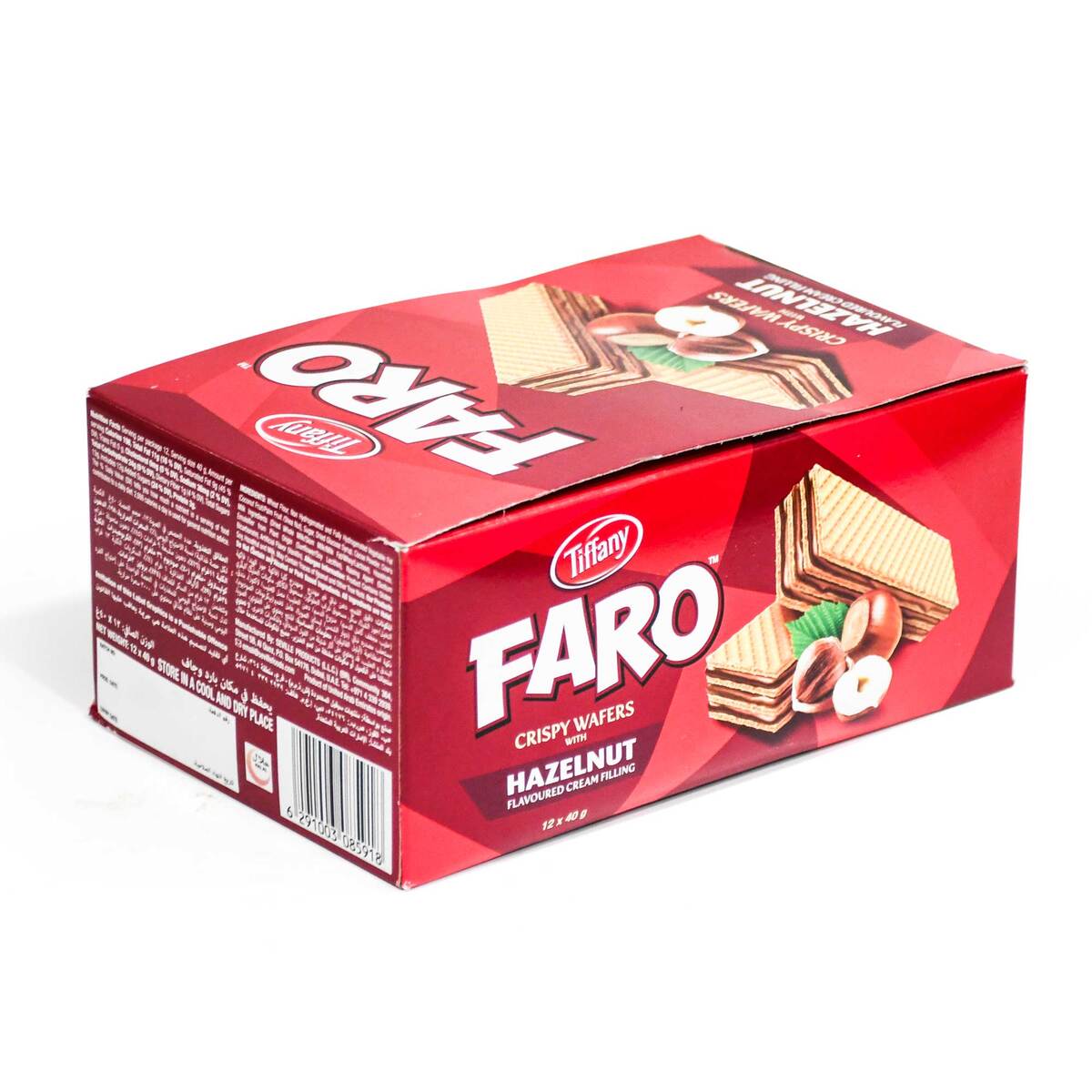 Tiffany Faro Crispy Wafers With Hazelnut 12 x 40 g