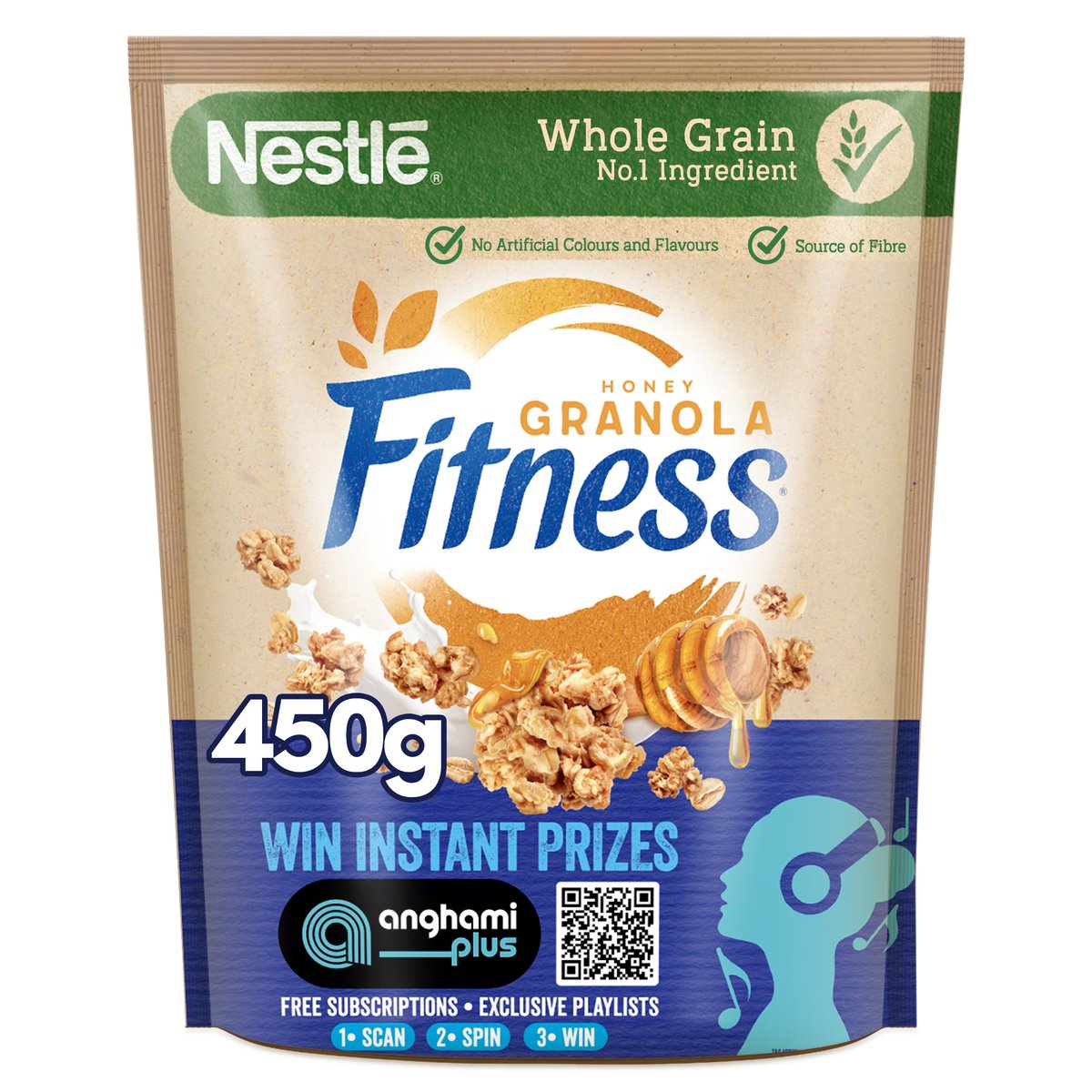 Nestle Fitness Granola With Honey Breakfast Cereal 450 g