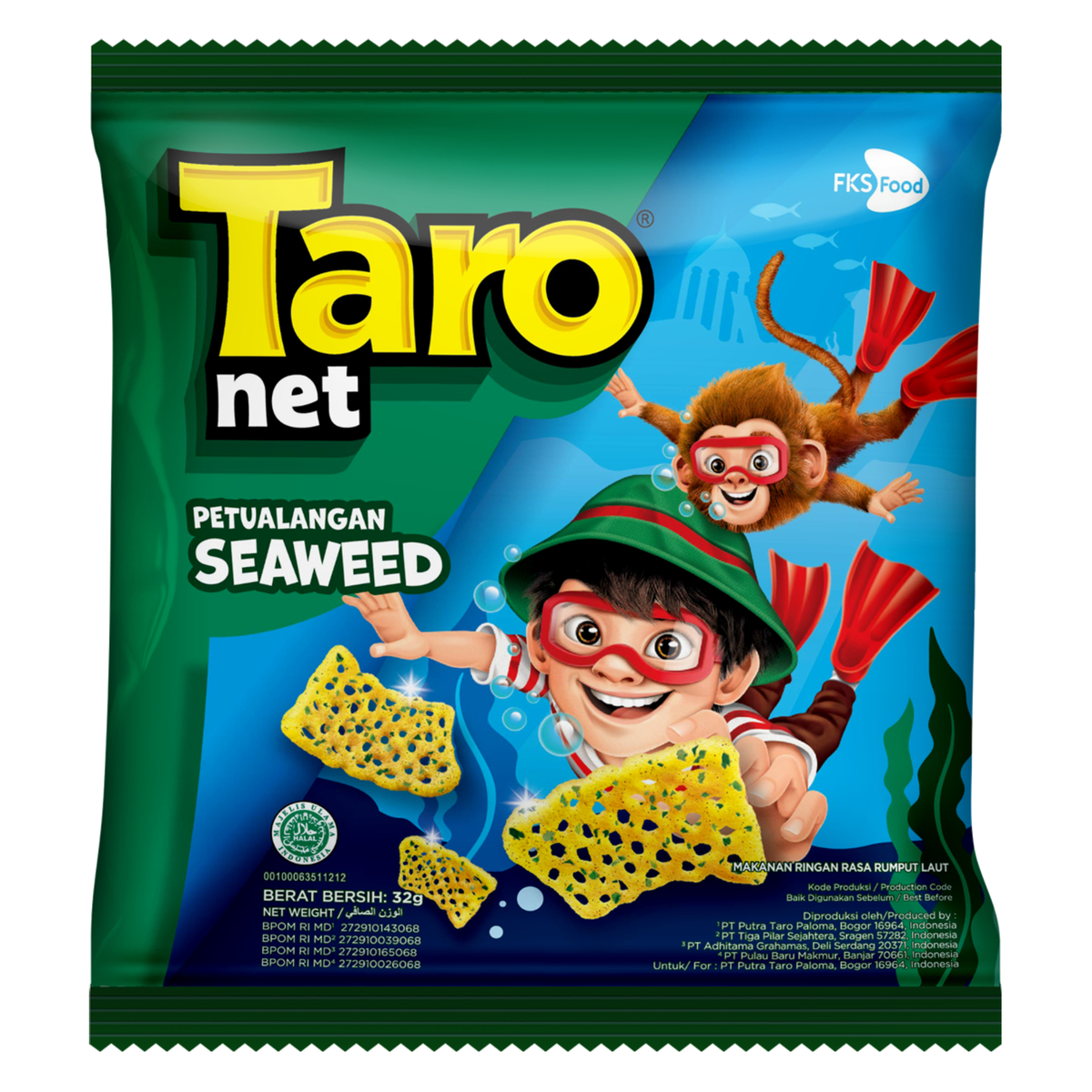 Taro Net Seaweed Flavour 32g