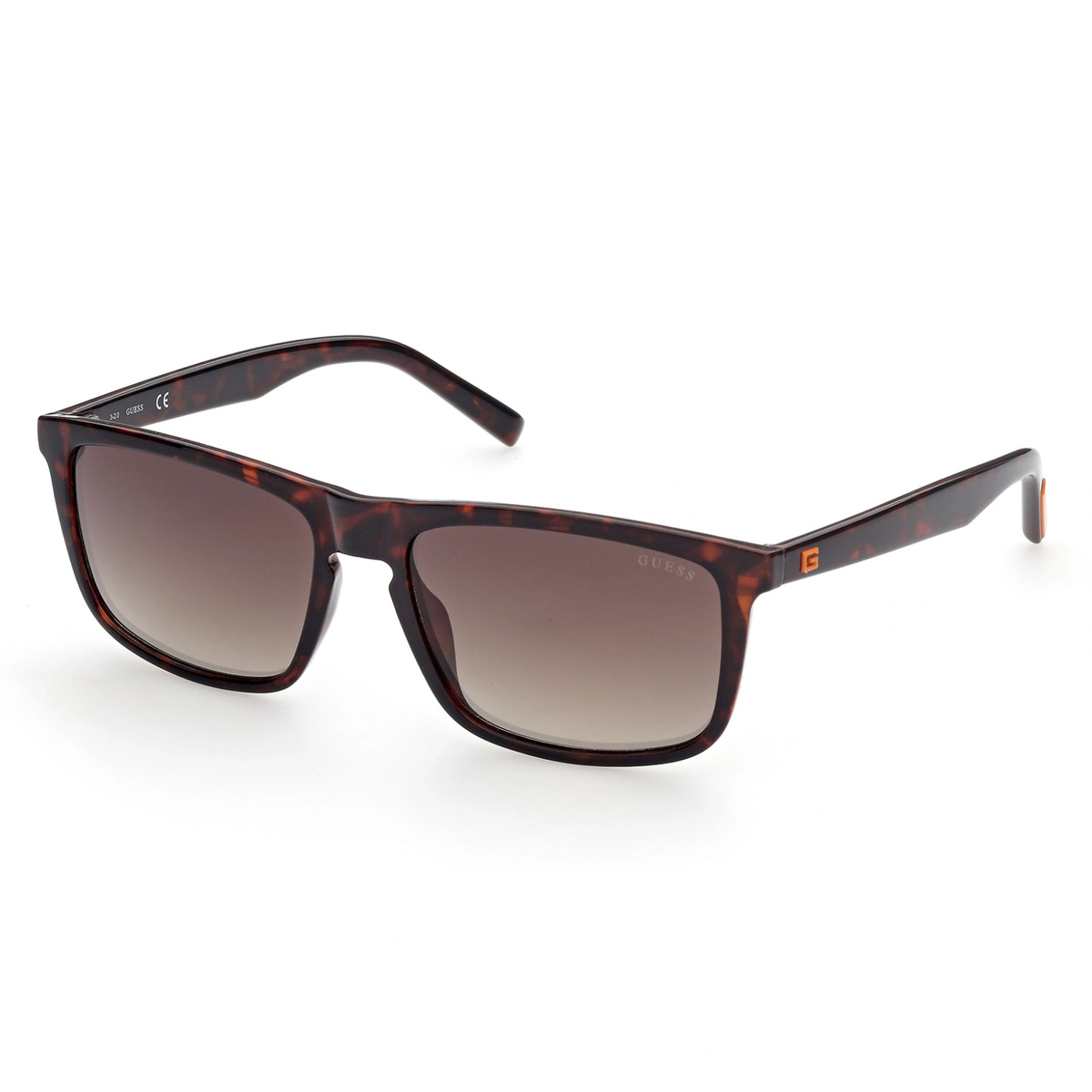 Guess Men's Square Sunglasses, Brown Mirror, GU00025 52G