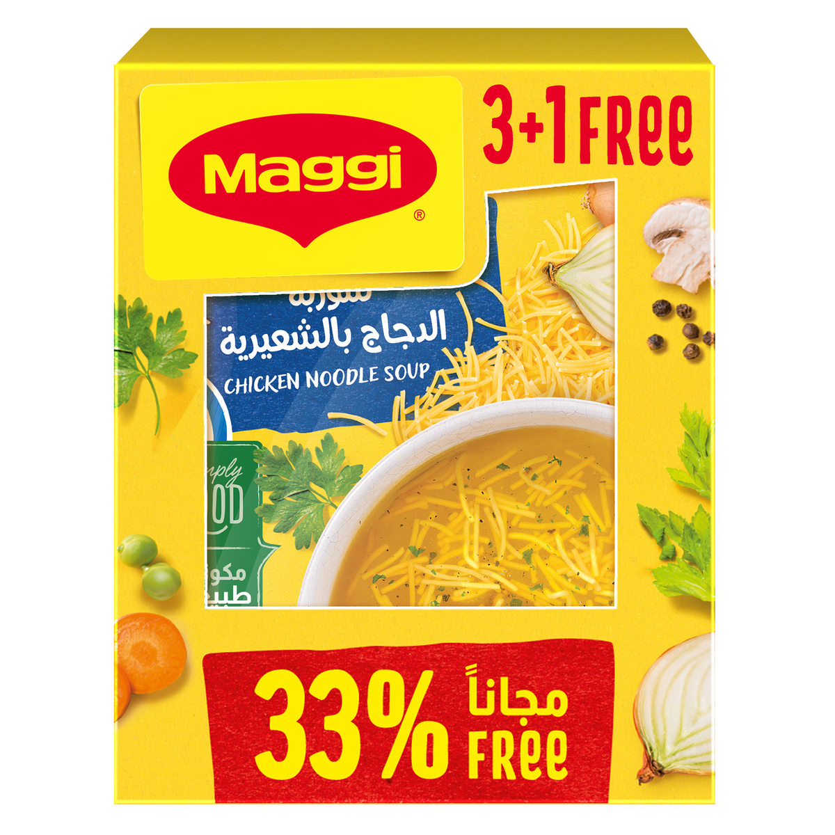 Maggi Chicken Noodle Soup 60 g 3+1