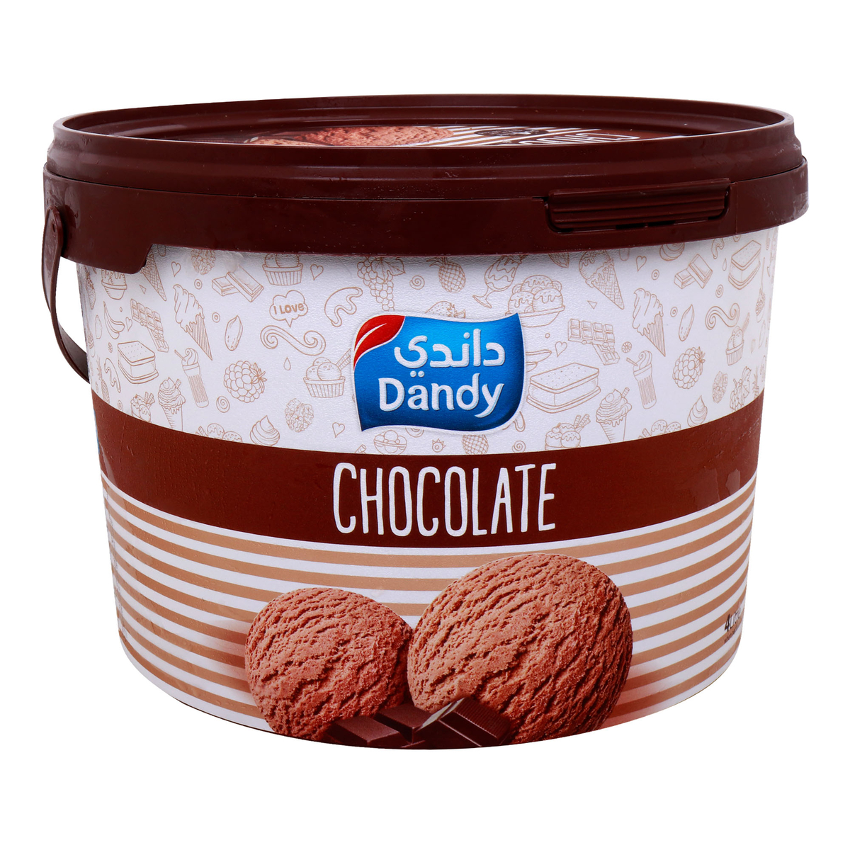 Dandy Ice Cream Chocolate 4 Litre