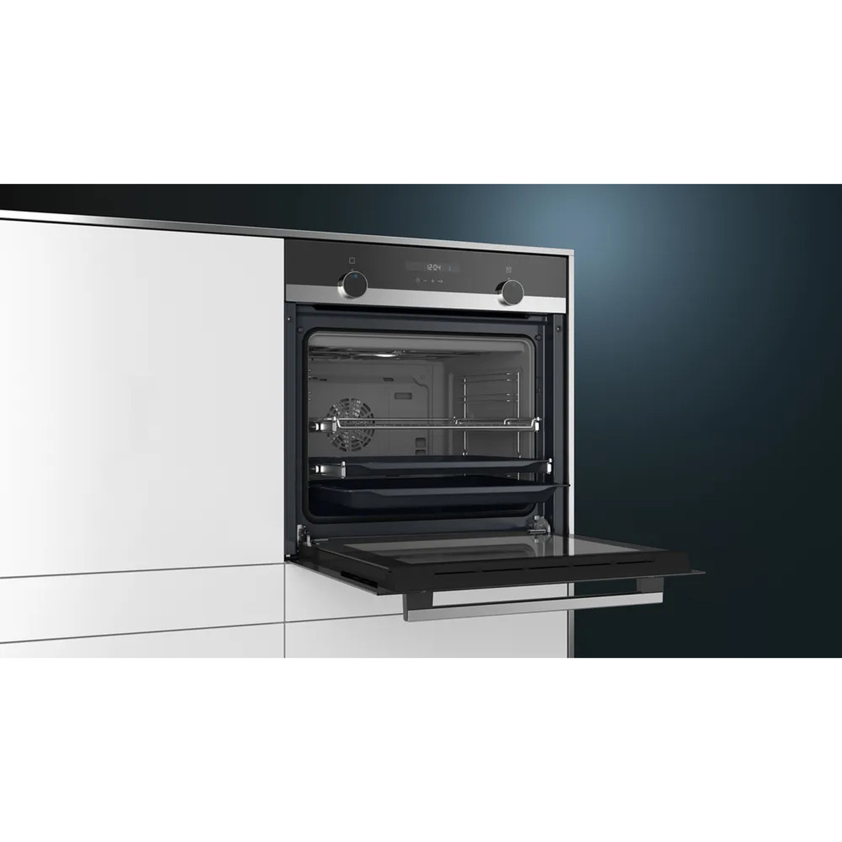 Siemens iQ500 Built in Electric Oven, 66 L, Stainless Steel, HB557JYS0M