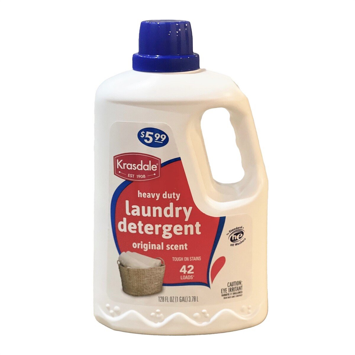 Krasdale Heavy Duty Laundry Detergent Original Scent 3.78 Litres