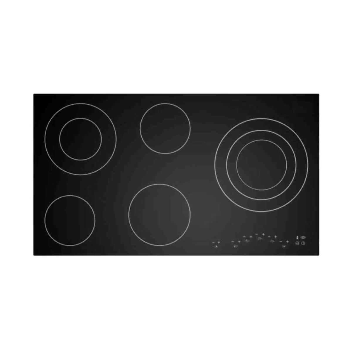 Ignis Built-in Vitro Ceramic Hob, 90 cm, Black, PFVC95IT