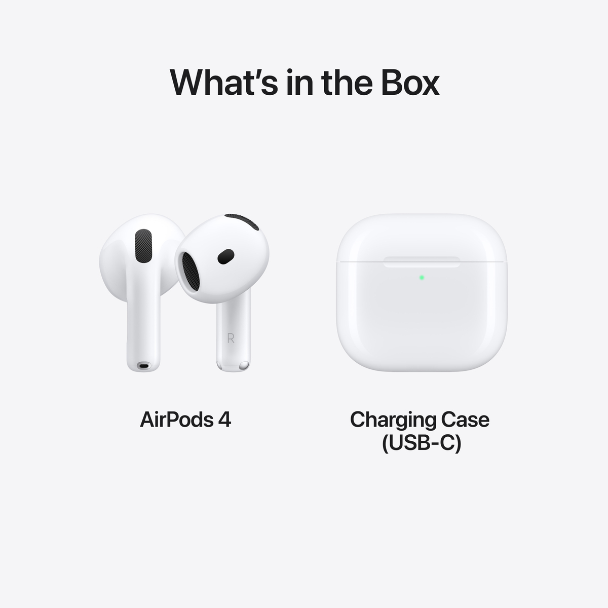 Apple Airpods 4, White, MXP63ZE/A