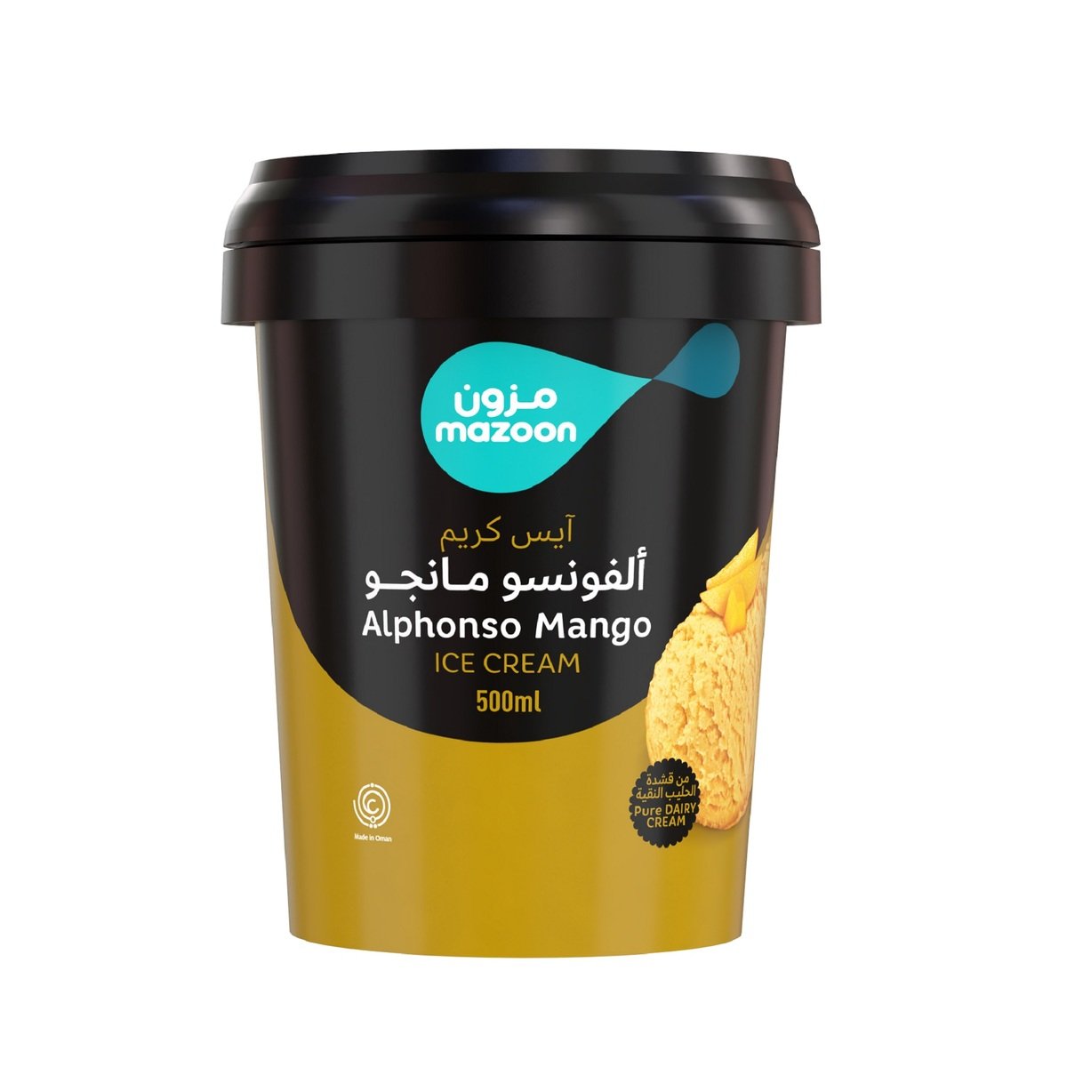 Mazoon Premium Alphonso Mango Ice Cream 500 ml