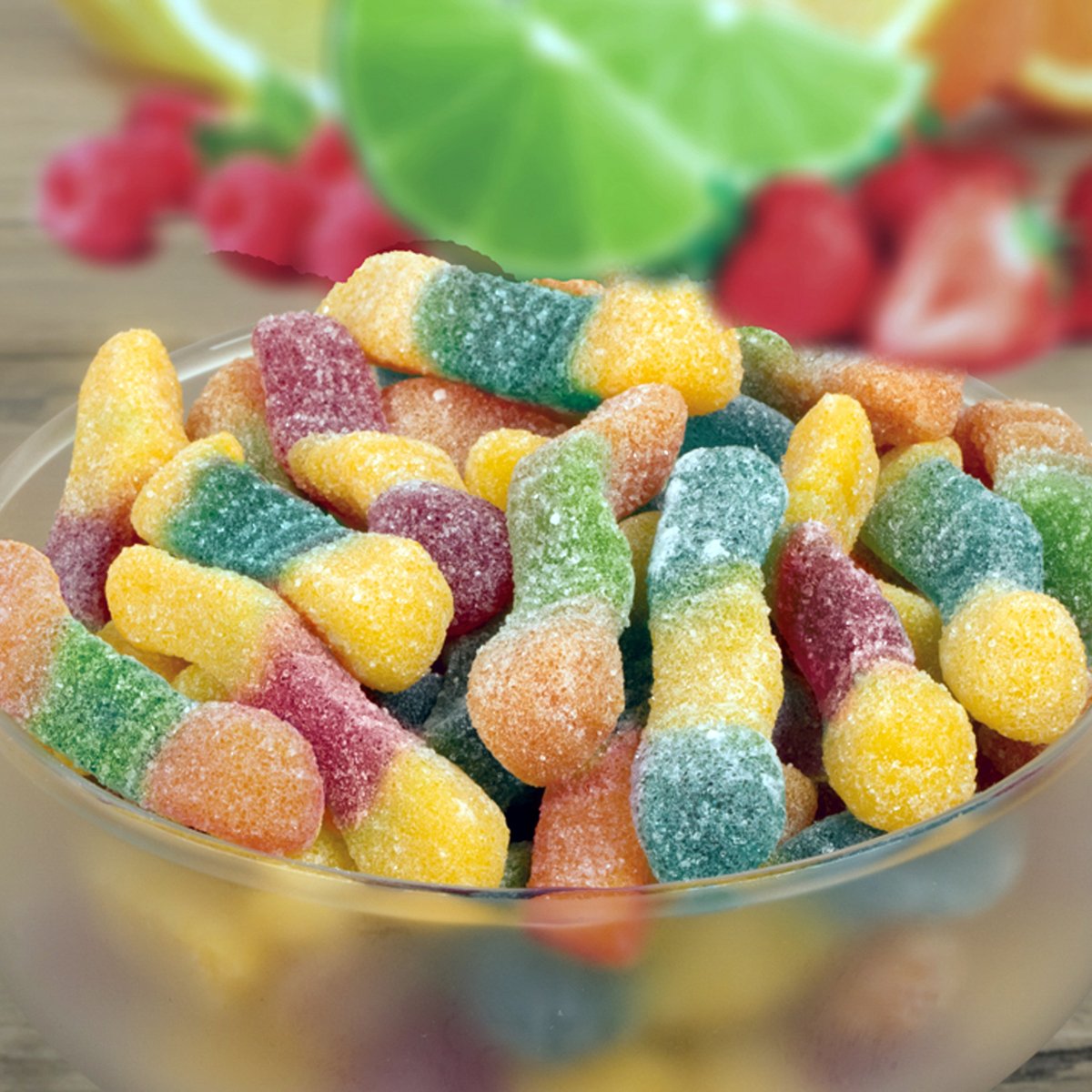 Haribo Worms Fizz Gummy Candy 70 g