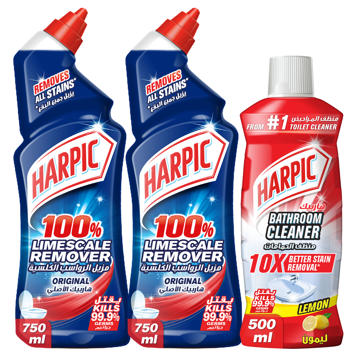 10x Harpic Toilet & Bathroom Sanitizer Spray - Kills 99.9