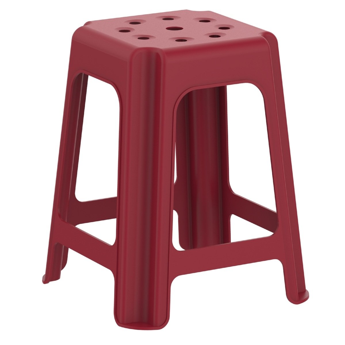 Cosmoplast Plastic High Stool 400519 Assorted Colors IFHHCH166 L 37 x W 37 x Ht 46cm