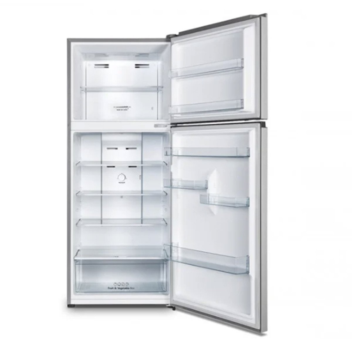 Hisense Double Door Refrigerator, 379 L, Sliver, RT48W2NOI