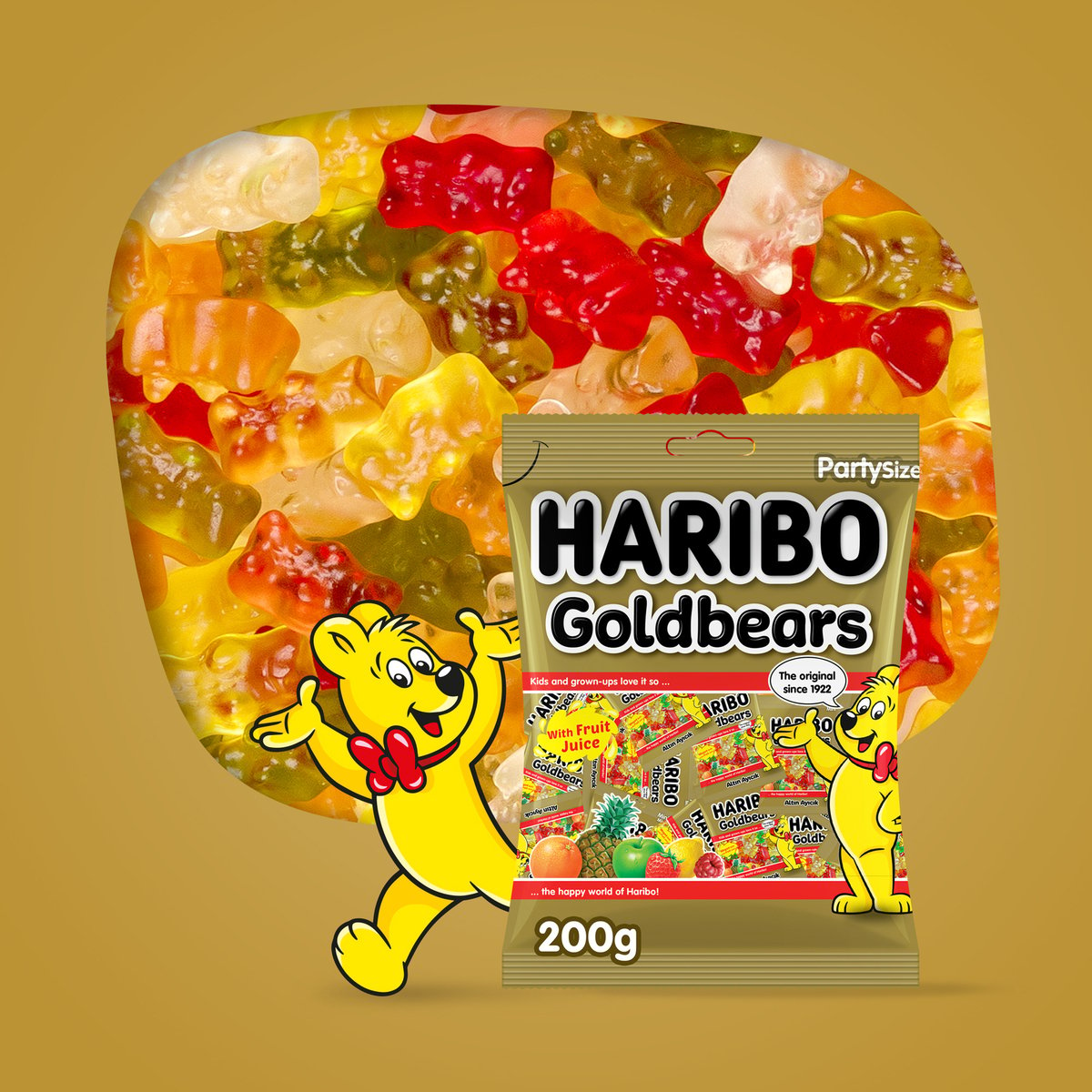 Haribo Goldbears Fruit Flavour Jelly Candy 200 g