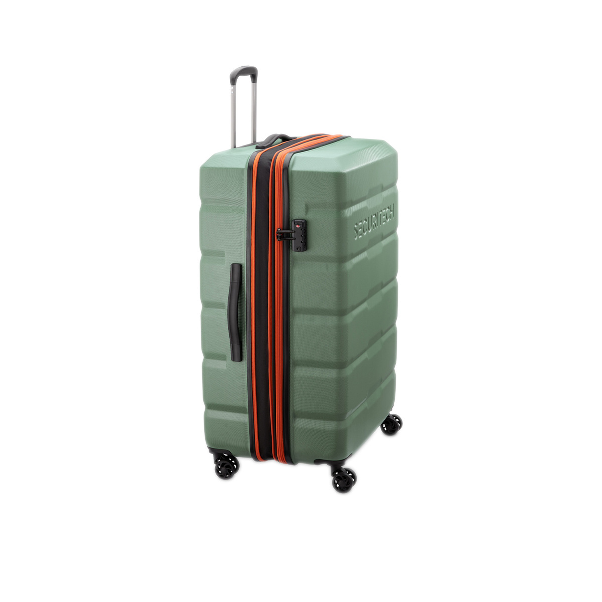 Delsey Securitech Citadel 4Wheel Hard Trolley 70cm Green