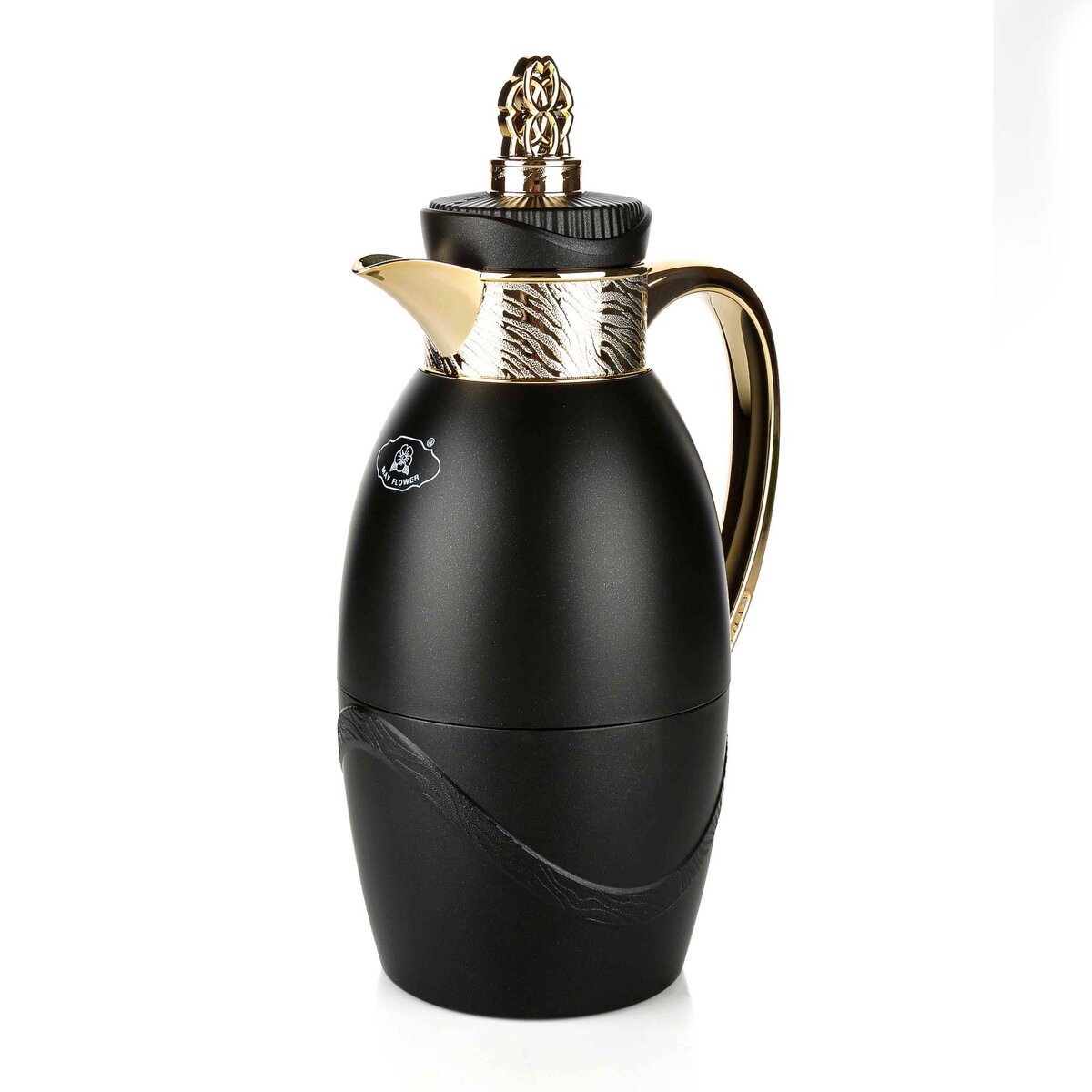 Mayflower Vacuum Flask, 1 L, Black & Gold, ONP-10