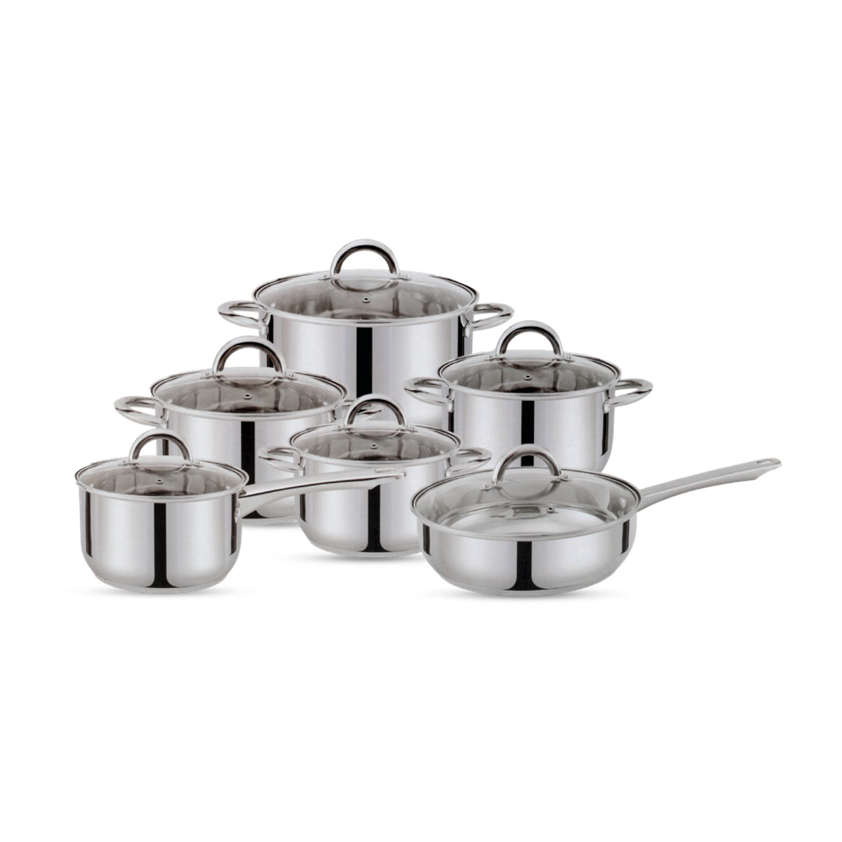 Chefline Stainless Steel Cookware Set GS-01219 12pcs