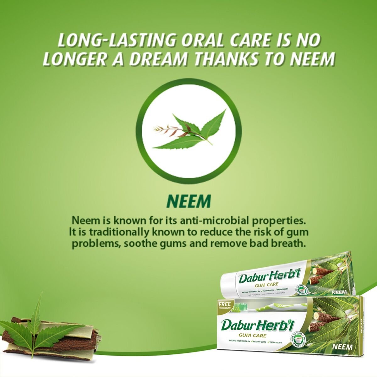 Dabur Herbal Neem Toothpaste 150 g