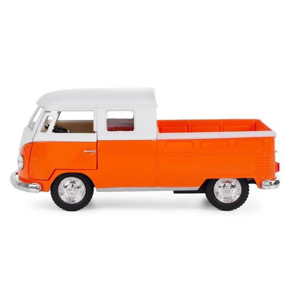 Kinsmart 1963 Volkswagen Bus Double Cab Pickup, Scale 1:34, Assorted 1 pc, KT5387D