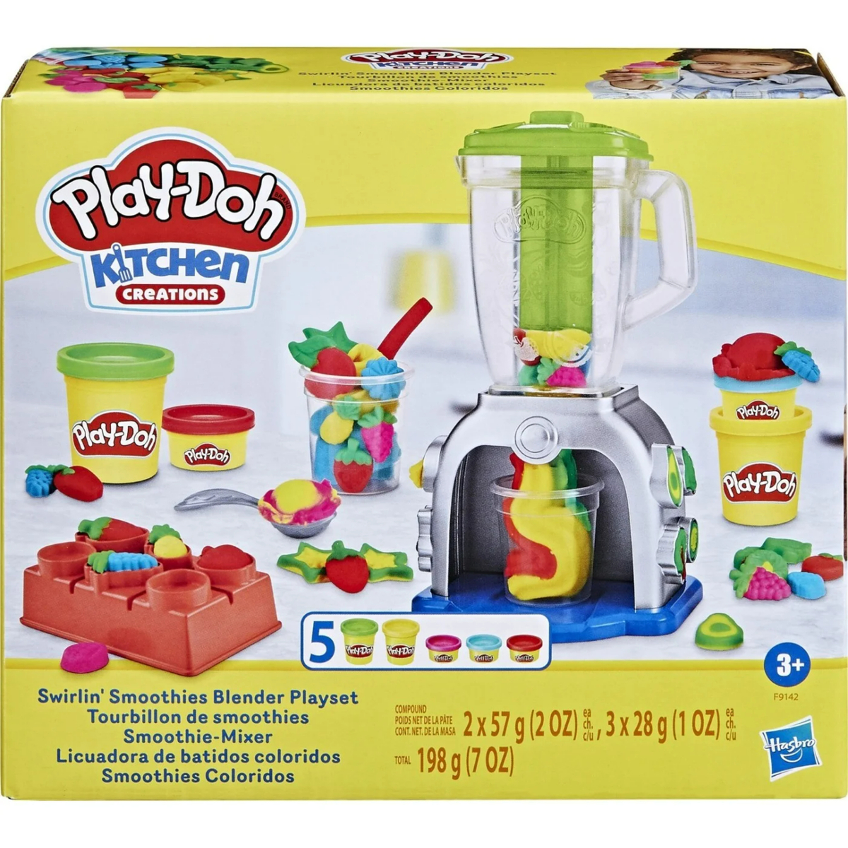 Play-Doh Swirlin Smoothies Toy Blender Playset, F9142