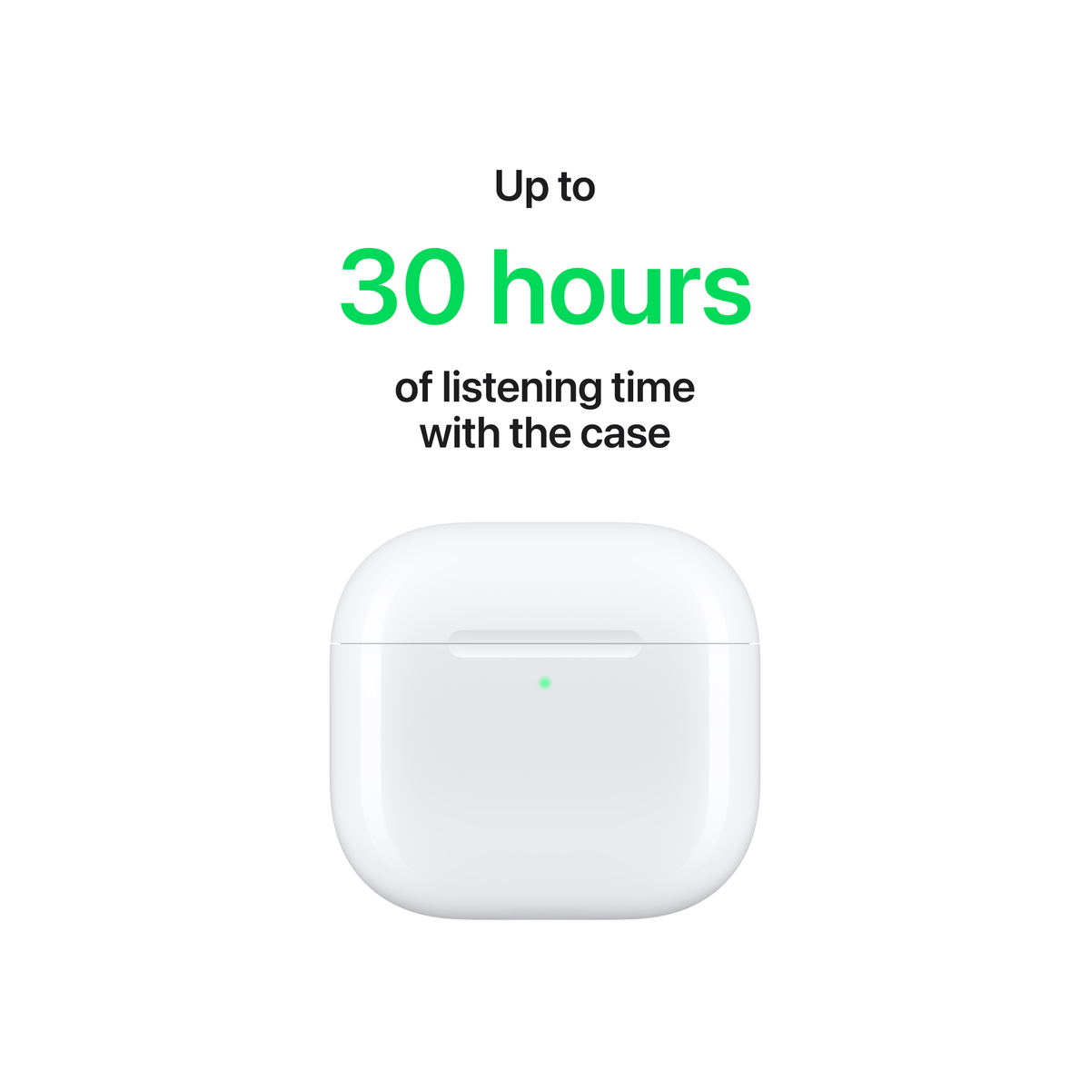 Apple Airpods 4, White, MXP63ZE/A