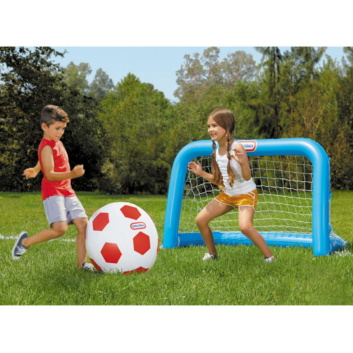 Little Tikes Totally Huge Sports Soccer Set with Oversized Inflatable Soccer Ball and Goal, LIT-659935