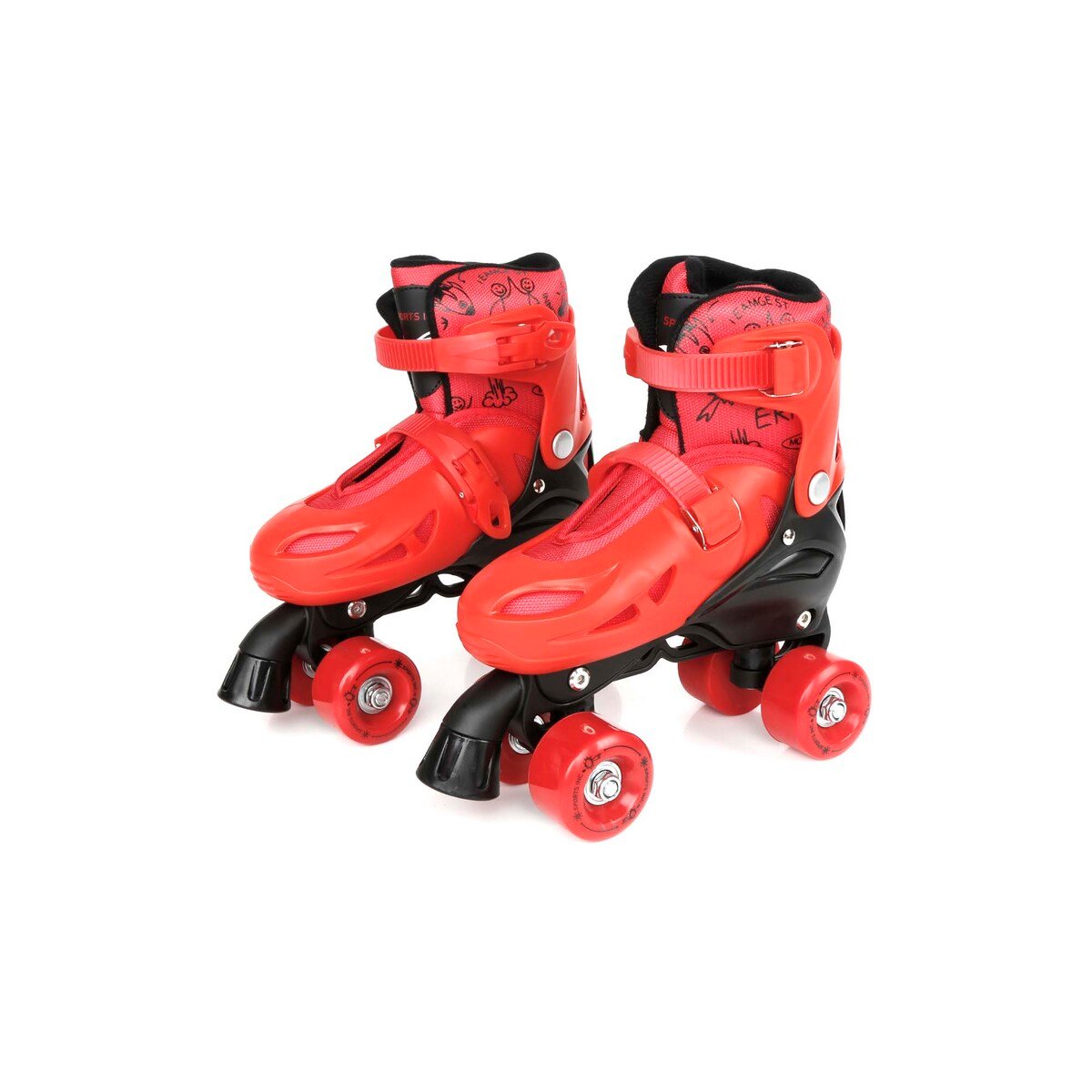 Sports Inc Skating Shoe Set, TE-725, Red, Size: Small