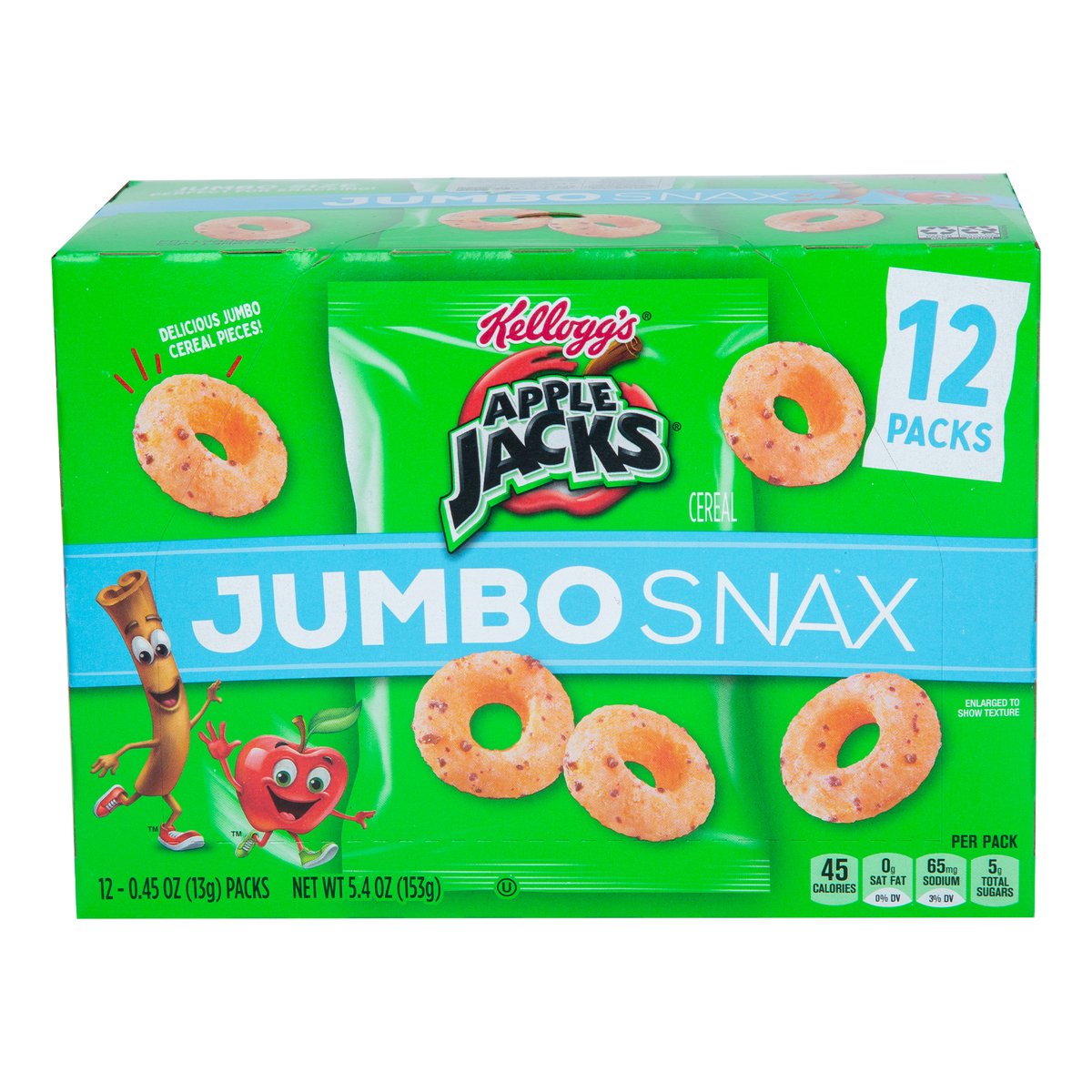 Kellogg's Apple Jacks Jumbo Snax 12 x 13 g