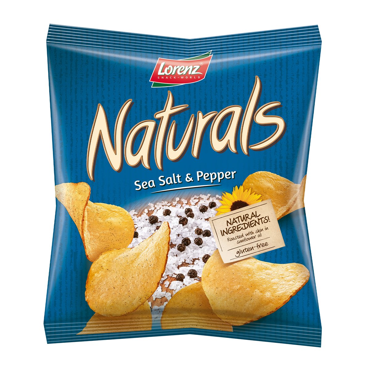 Lorenz Natural Sea Salt & Pepper Potato Chips 100 g