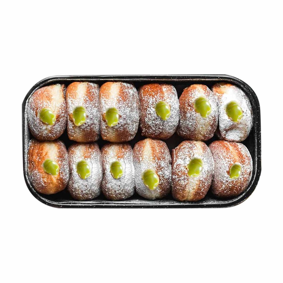 Pistachio Mini Filled Donuts 12 pcs