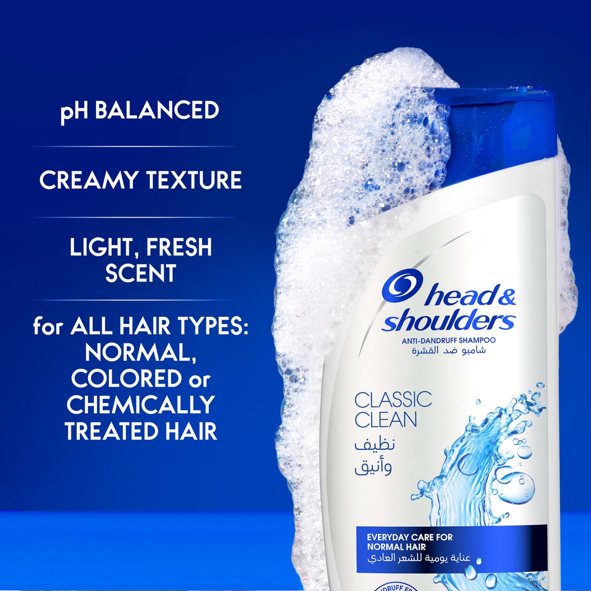 Head & Shoulders Classic Clean Anti-Dandruff Shampoo for Normal Hair 2 x 400 ml